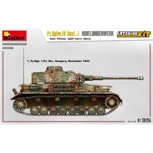 Бронетехника и артиллерия Немецкий танк Pz.Kpfw.IV Ausf. J Nibelungenwerk. Середина производства (сентябрь - ноябрь 1944 г.)
