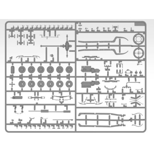 Авто-мото Сборная модель1:35 Немецкий штабной автомобиль Кабриолет 320 (W142) ICM 35540