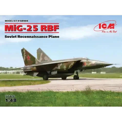 Збірна модель літака Збірна модель 1:48 Радянського літака-розвідника МіГ-25 ICM48904 1:48