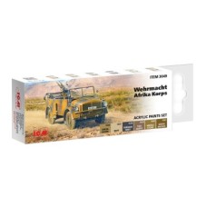 Набір акрилових фарб для техніки Африканського Вермахту ICM 3049