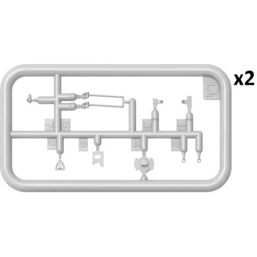 Наборы деталировки Сборная модель 1:35 Комплект трансмиссии для Т-55:Т-55А МиниАрт 37073