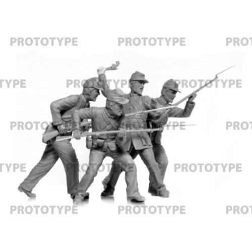 Фігури та мініатюри Збірна модель 1:35 Фігури Піхота Союзу громадянської війни США. Набір №2 ICM 35023