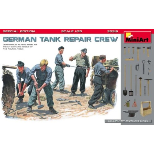 Фигуры и миниатюры Сборная модель 1:35 Фигуры Немецкая ремонтная бригада танков (Special Edition) МиниАрт 35319