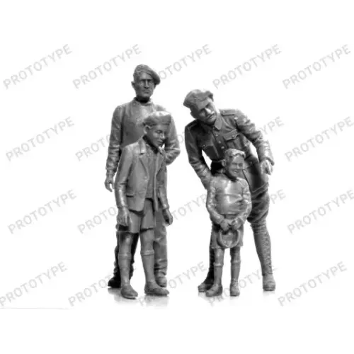 Бронетехніка та артилерія Збірна модель 1:35 Танк FCM 36 з французьким танковим екіпажем ICM 35338