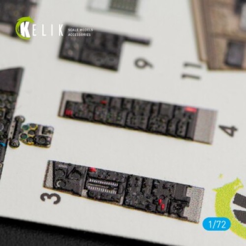 Декали F-4 (B,N) Phanton II 3D декаль интерьер для комплекта Hasegawa 1:72 КЕЛИК K72029