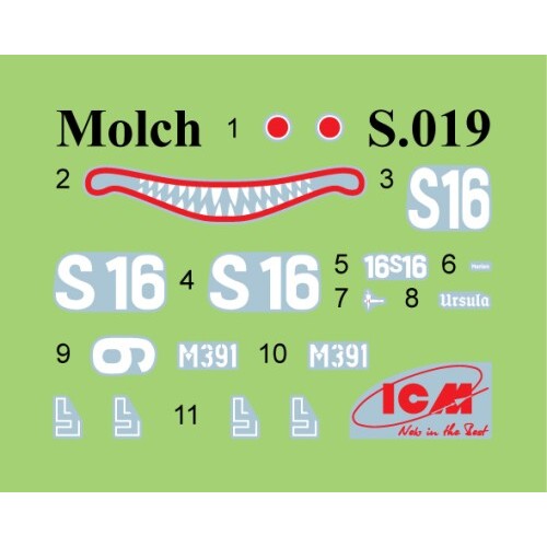 Флот Збірна модель 1:72 міні-субмарини K-Verbände ICMS020