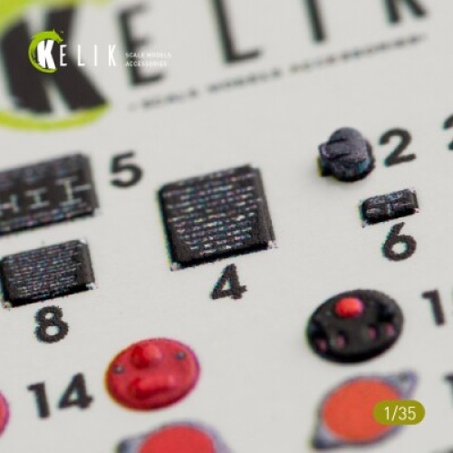 Декалі GAZ 69 4x4 Utility Truck 3D декаль інтер'єр для комплекту BRONCO 1:35 KELIK K35007