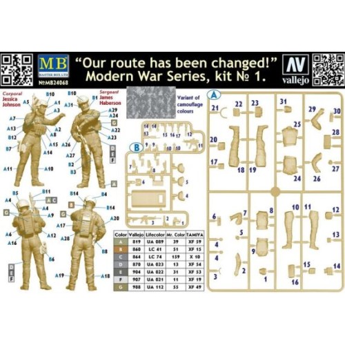 Фігури та мініатюри Серія "Сучасна війна", комплект №1. «Наш маршрут змінено!»