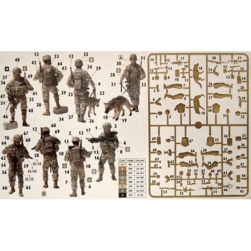 Фігури та мініатюри «Сучасні піхотинці США. Очеплення та пошук»
