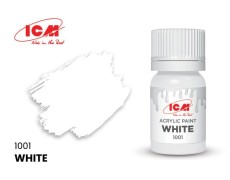Акрилова фарба White : Білий ICM 1001