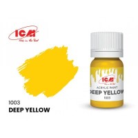 Акрилова фарба Deep Yellow : Темно-жовтий ICM1003