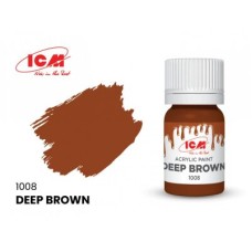 Акрилова фарба Deep Brown : Темно-коричневий ICM1008