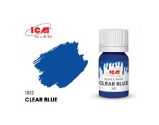 Акрилова фарба Clear Blue : Прозорий синій ICM1012