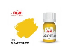 Акрилова фарба Clear Yellow : Прозорий жовтий ICM1015