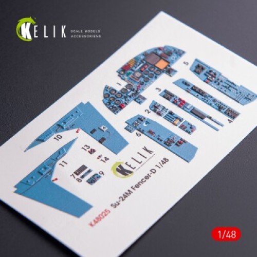 Декалі SU-24 3D декаль інтер'єр для комплекту Trumpeter 1:48 KELIK K48025