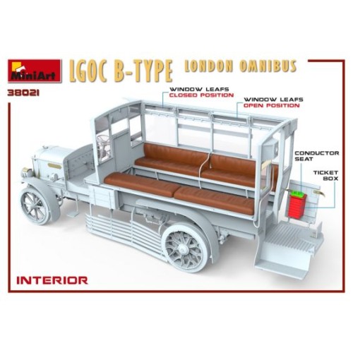 Авто-мото Збірна модель 1:35 Автобус Лондонський Омнібус LGOC тип Б Miniart 38021