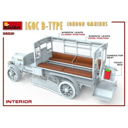 Авто-мото Збірна модель 1:35 Автобус Лондонський Омнібус LGOC тип Б Miniart 38021