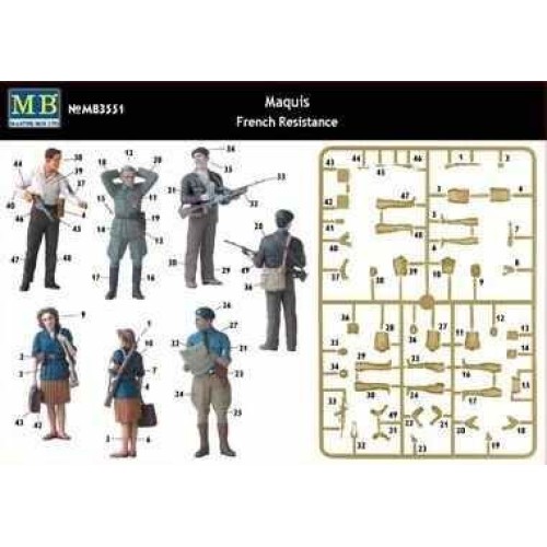 Фігури та мініатюри "Маки, французький опір"