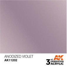 Акрилова фарба ANODIZED VIOLET METALLIC - АНОДОВАНИЙ ФІОЛЕТОВИЙ МЕТАЛІК : INK АК-Interactive AK11202