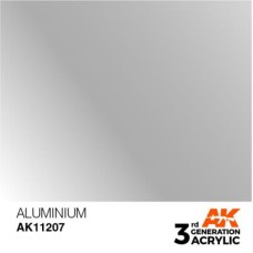 Акрилова фарба ALUMINIUM METALLIC - АЛЮМІНІЄВИЙ МЕТАЛІК : INK АК-Interactive AK11207