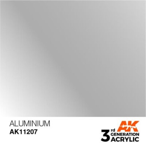 Фарби AK AK Interactive TM Акрилова фарба ALUMINIUM METALLIC - АЛЮМІНІЄВИЙ МЕТАЛІК : INK АК-Interactive AK11207
