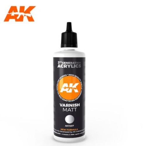 Фарби та інше AK Interactive TM VARNISH MATT 100ML : ЛАК МАТОВИЙ