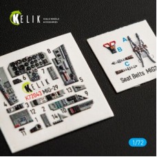 MiG-29 Fulcrum-A 9-12 3D декаль интерьер для комплекта GWH 1:72 КЕЛИК K72043