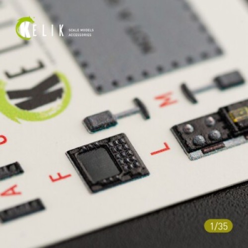 Декали HH-60H Rescue Hawk 3D декаль интерьер для комплекта Kitty Hawk 1:35 КЕЛИК K35016
