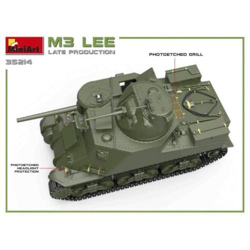 Бронетехника и артиллерия Американский средний танк M3 Lee (позднего выпуска) 1:35