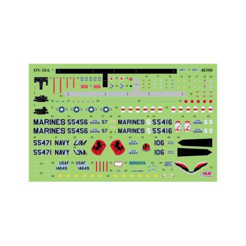 Сборная модель самолета Сборная модель 1:48 Самолет OV-10А Bronco ICM 48300 1:48