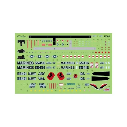 Збірна модель літака Збірна модель 1:48 Літак OV-10А Bronco ICM 48300 1:48