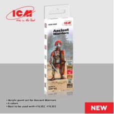 Набор акриловых красок для древних воинов ICM 3068