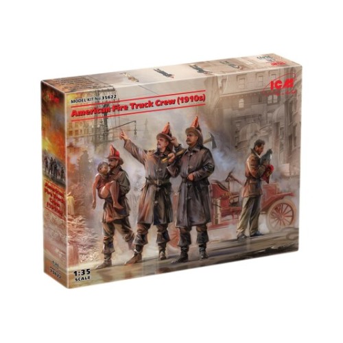 Фігури та мініатюри Збірна модель 1:35 Фігури Американська пожежна команда (1910-ті) ICM 35622