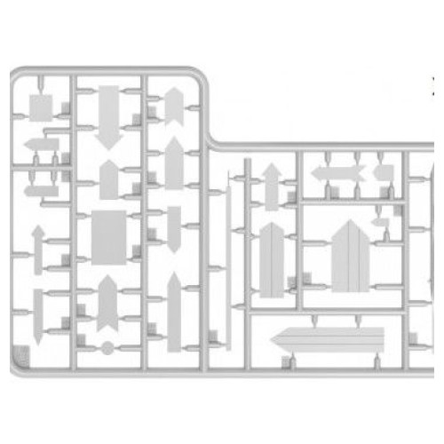 Наборы деталировки Сборная модель 1:35 Набор Немецкие дорожные знаки (Арденны, Германия 1945) МиниАрт 35609