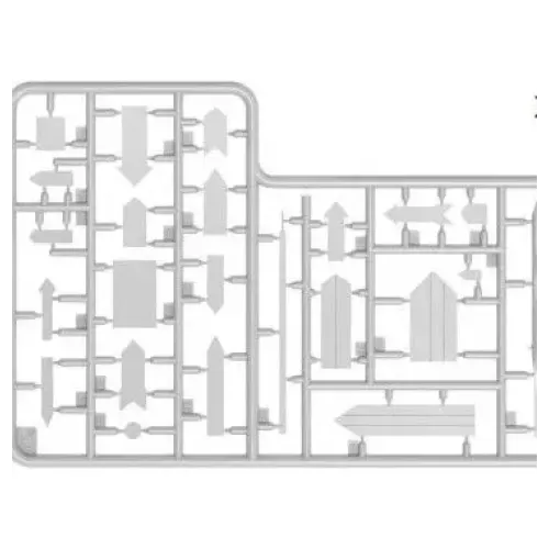 Набори деталіровки Збірна модель 1:35 Набір Німецькі дорожні знаки (Арденни, Німеччина 1945) MiniArt 35609