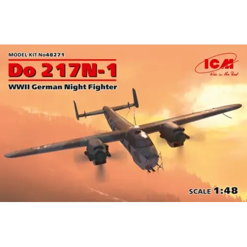 Сборная модель самолета Сборная модель 1:48 немецкий бомбардировщик Do 217 N-1, ICM48271 1:48