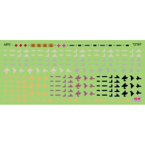 Бронетехніка та артилерія Збірна модель 1:72 РСЗВ БМ-21 "Град" Збройних сил України ICM 72707