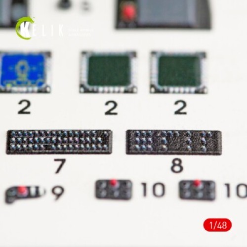 Декалі AH-64D "Apache Longbow" 3D декаль інтер'єр для комплекту Academy 1:48 KELIK K48022