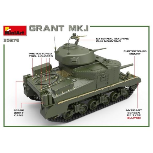 Бронетехника и артиллерия Танк GRANT Mk.I 1:35