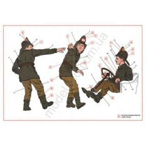 Фігури та мініатюри Збірна модель 1:24 Фігури американська пожежна команда (1910-ті) ICM 24006