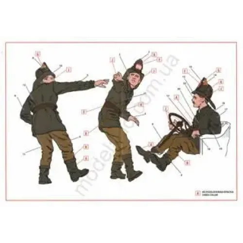 Фігури та мініатюри Збірна модель 1:24 Фігури американська пожежна команда (1910-ті) ICM 24006