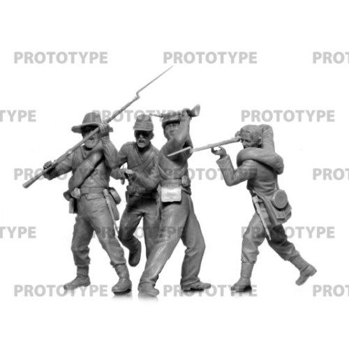 Фігури та мініатюри Піхота Конфедерації (Громадянська війна США) набір №2