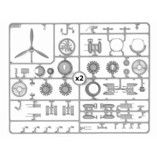 Сборная модель самолета Сборная модель 1:48 Самолет B-26K с американскими пилотами и техниками ICM 48280 1:48