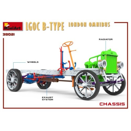 Авто-мото Збірна модель 1:35 Автобус Лондонський Омнібус LGOC тип Б Miniart 38021
