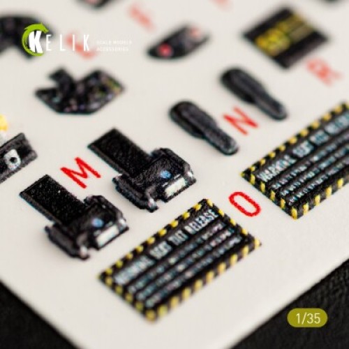 Декалі HH-60G Pave Hawk 3D декаль інтер'єр для комплекту Kitty Hawk 1:35 KELIK K35017