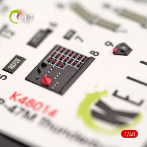 Декалі P-47M "Thunderbolt" 3D декаль інтер'єр для комплекту Tamiya 1:48 KELIK K48014