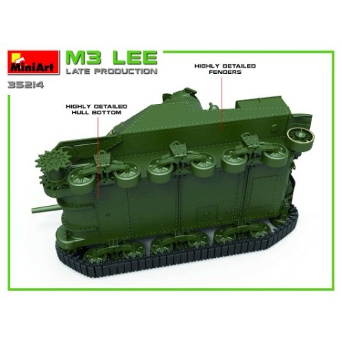 Бронетехника и артиллерия Американский средний танк M3 Lee (позднего выпуска) 1:35