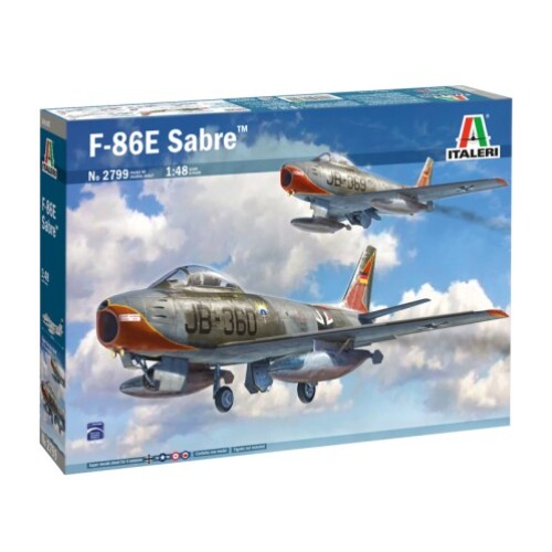 Збірна модель літака Збірна модель 1:48 Літак F-86E Sabre Італері 2799 1:48