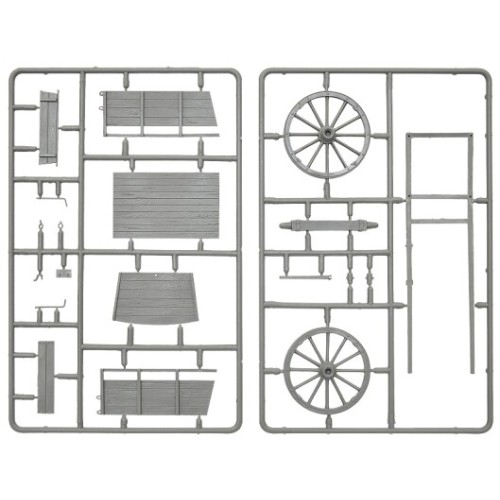 Наборы деталировки Сборная модель 1:35 Фермерская тележка и деревенские аксессуары МиниАрт 35657