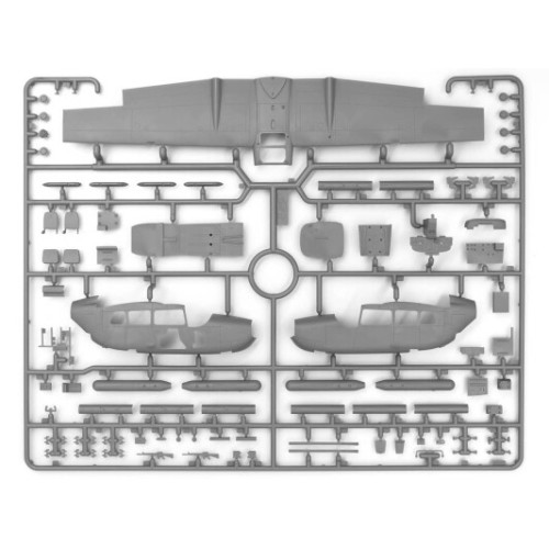 Сборная модель самолета Сборная модель 1:48 Самолет Cessna O-2A Skymaster ICM 48290 1:48